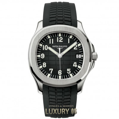 Patek Philippe-아쿠아넛 데이트 화이트 골드