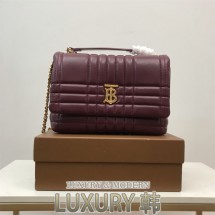 버버리 SATCHEL 롤라 퀼팅 탑핸들 숄