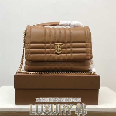 버버리 SATCHEL 롤라 퀼팅 탑핸들 숄