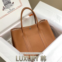 에르메스 가든파티 36 여성 토트백