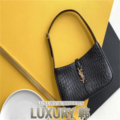 SAINT LAURENT 크로크 엠보스 Le 5 7 호보 백